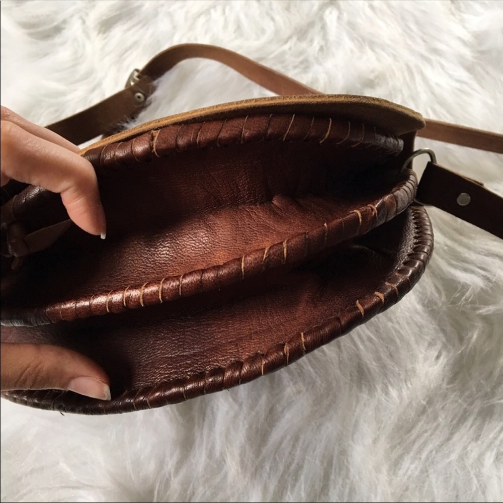 Handmade Genuine Leather Crossbody - Picture 6 of 8